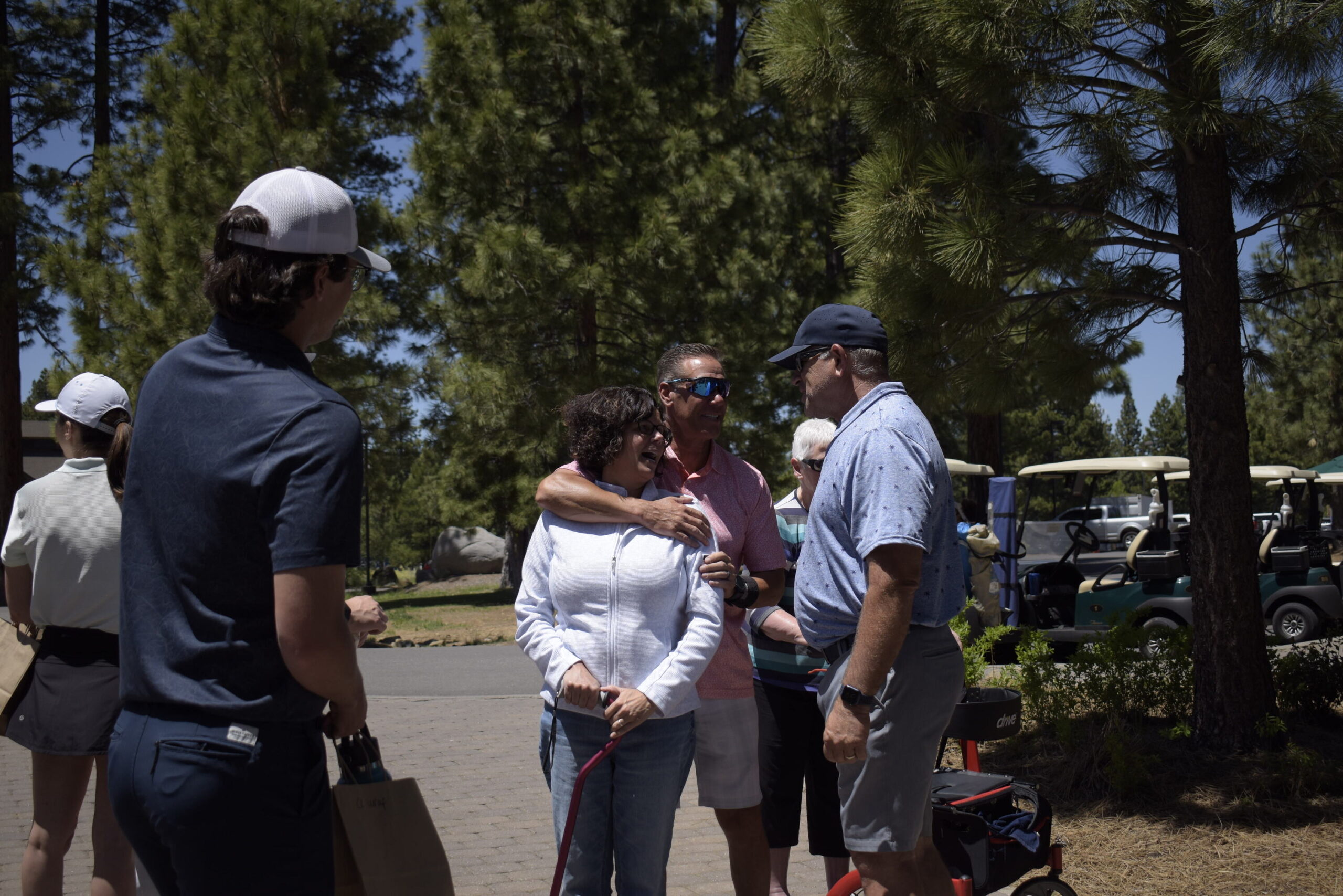 NVforHD 2024 players preparing for their round at Old Greenwood