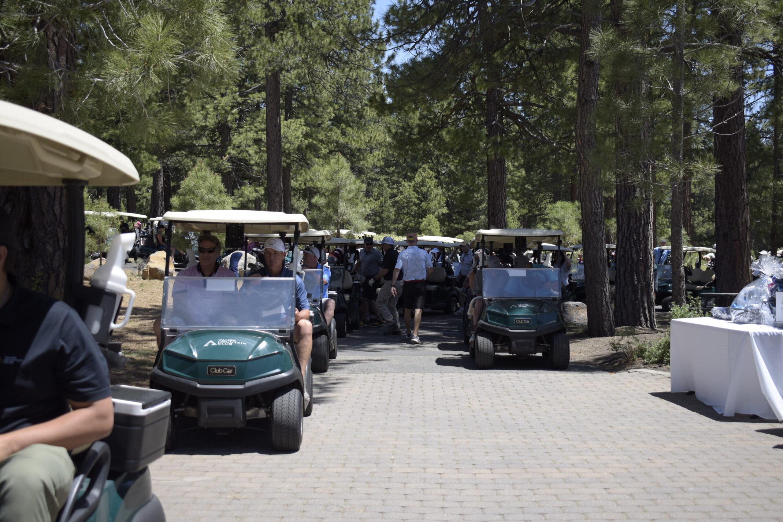 Golf foursome at NVforHD 2024 charity tournament, Truckee CA
