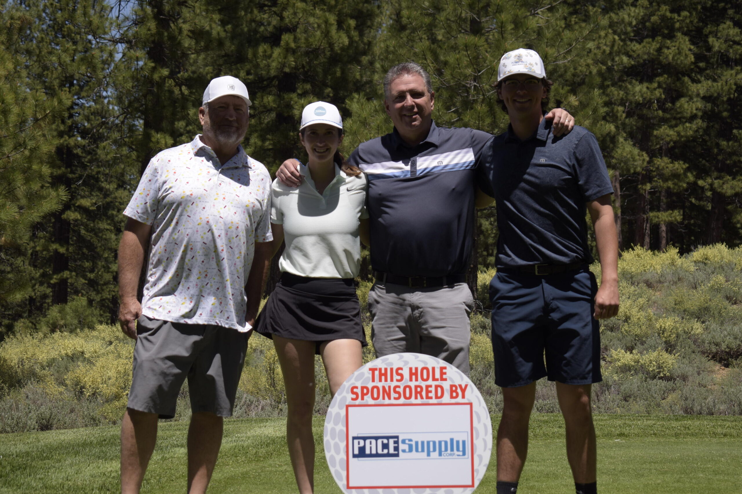 Pace Supply Corp hole sponsor sign, NVforHD 2024