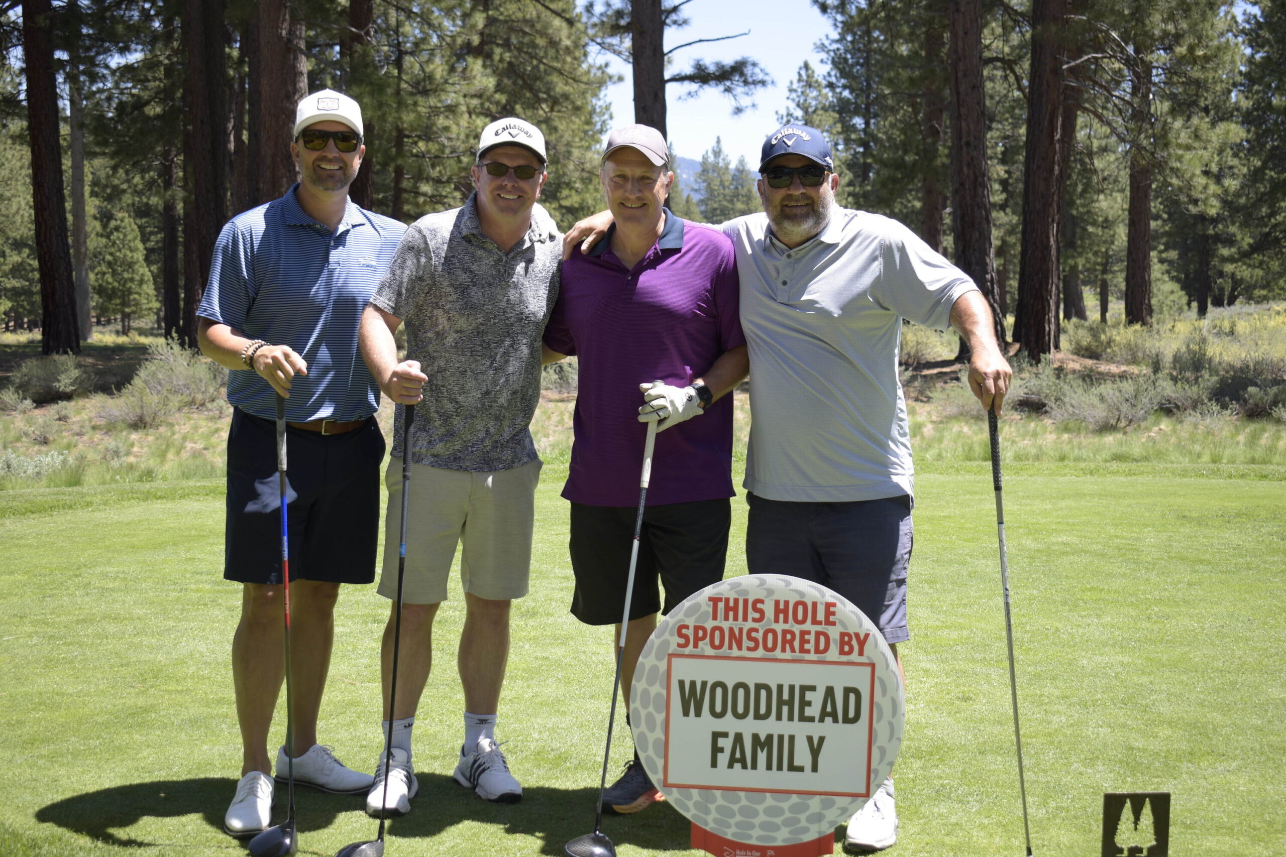 Woodhead Family hole sponsor sign, NVforHD 2024