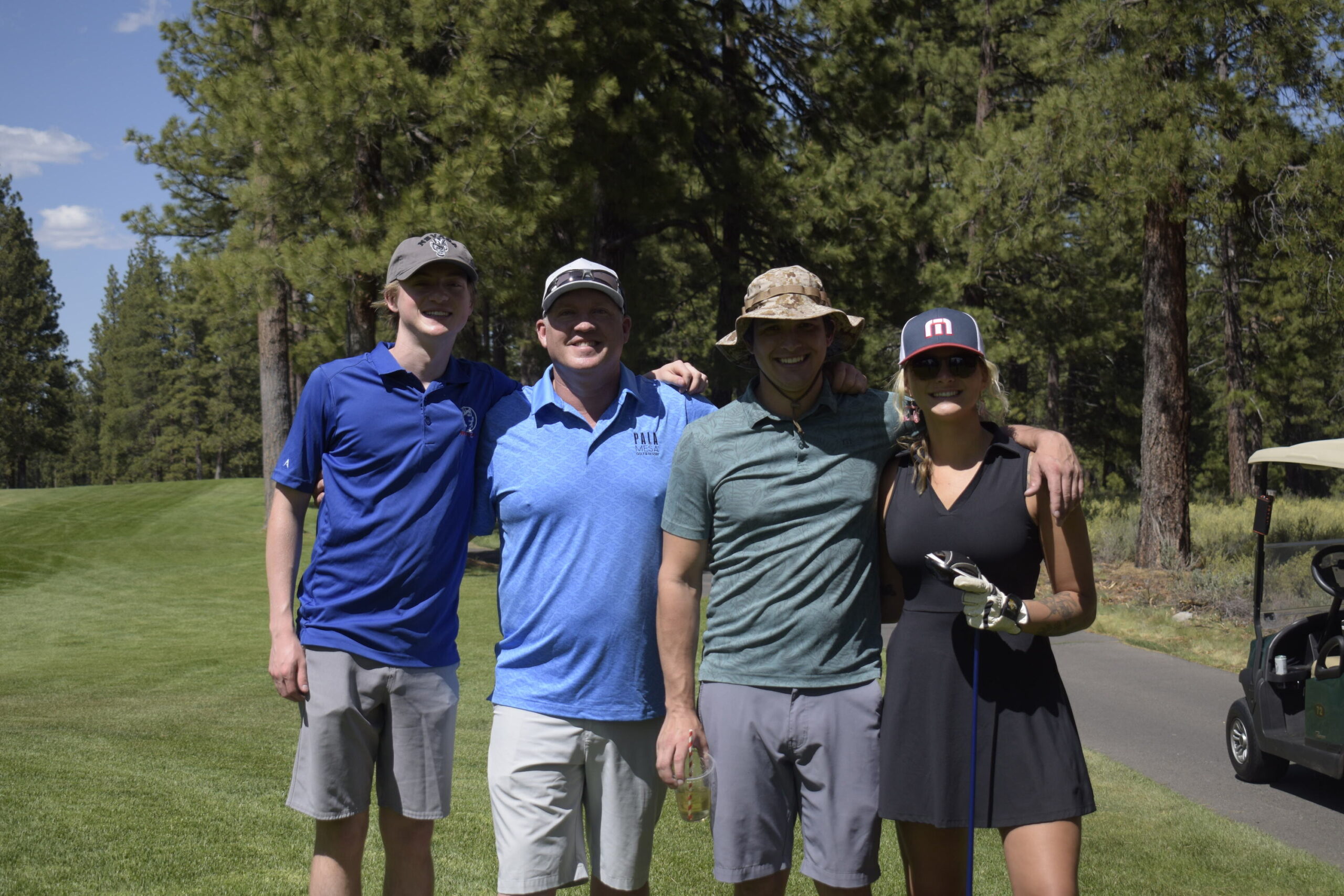 Golf foursome at NVforHD 2024 charity tournament, Truckee CA