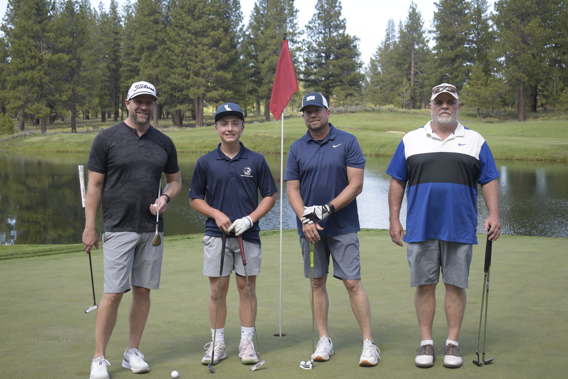 Group photo at NVforHD 2024 inaugural charity golf tournament